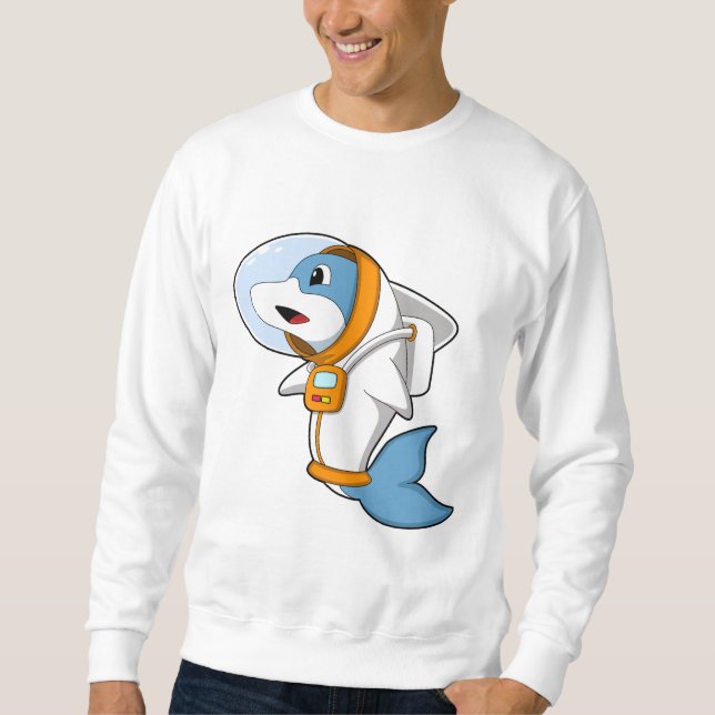 Dolphin as Astronaut with Costume Sweatshirt (Front)