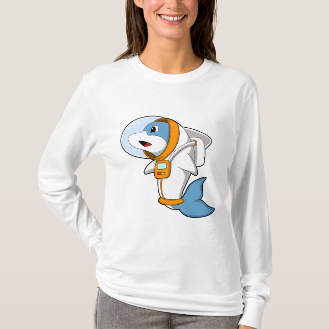 Dolphin as Astronaut with Costume T-Shirt (Front)
