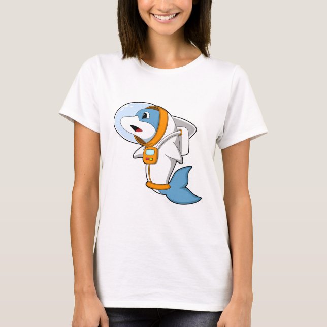 Dolphin as Astronaut with Costume T-Shirt (Front)