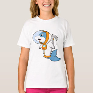 Dolphin as Astronaut with Costume T-Shirt