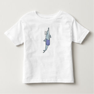 Dolphin as Cook with Chef hat Toddler T-Shirt