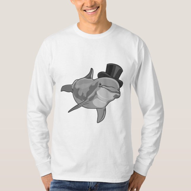Dolphin as Gentleman with Top hat (Front)