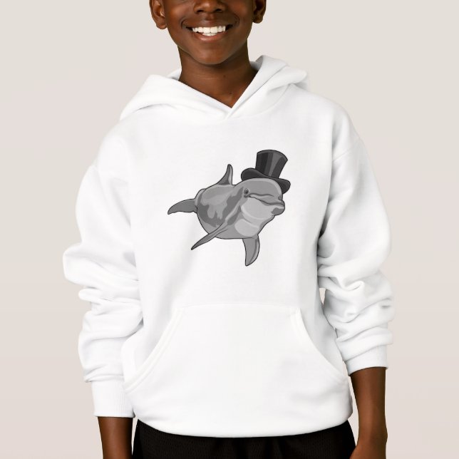 Dolphin as Gentleman with Top hat (Front)