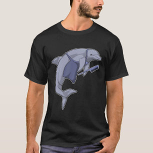 Dolphin as Hairdresser with Comb T-Shirt
