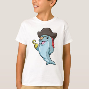 Dolphin as Pirate with Eye patch & Hooked hand T-Shirt