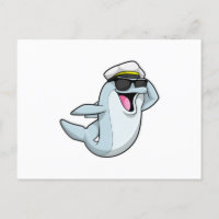 Dolphin as Policeman with Police hat