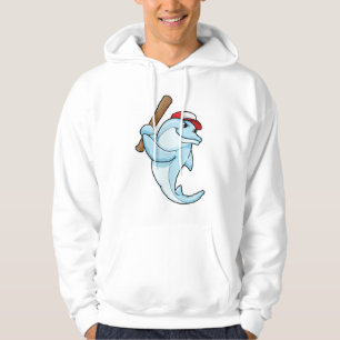 Dolphin at Baseball as Batsman Hoodie