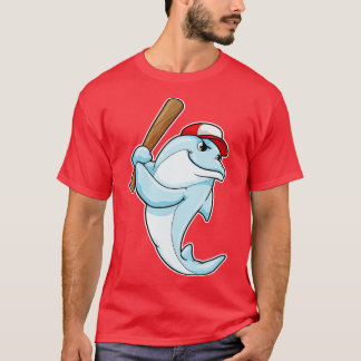 Dolphin at Baseball as Batsman T-Shirt