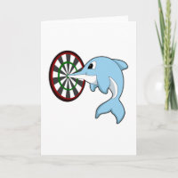 Dolphin at Darts with Dartboard