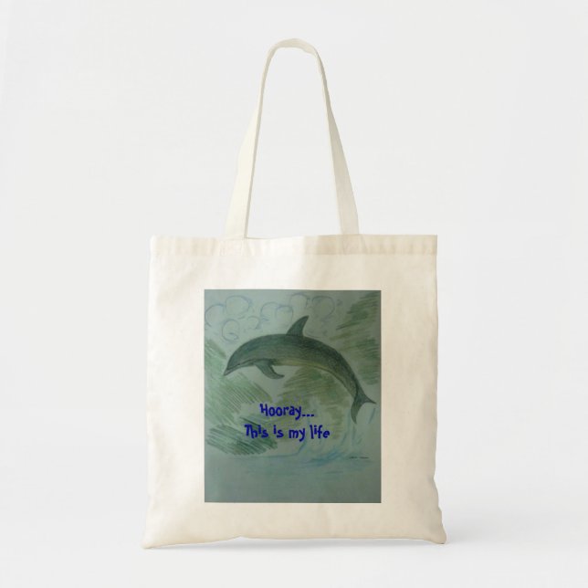 Dolphin at her place tote bag (Front)