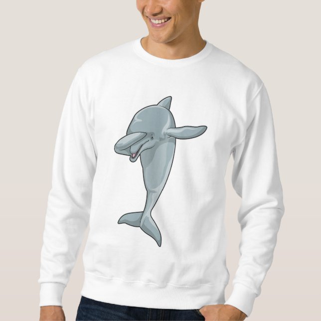 Dolphin at Hip Hop Dance Dab Sweatshirt (Front)
