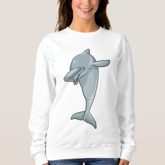 Dolphin at Hip Hop Dance Dab Sweatshirt (Front)