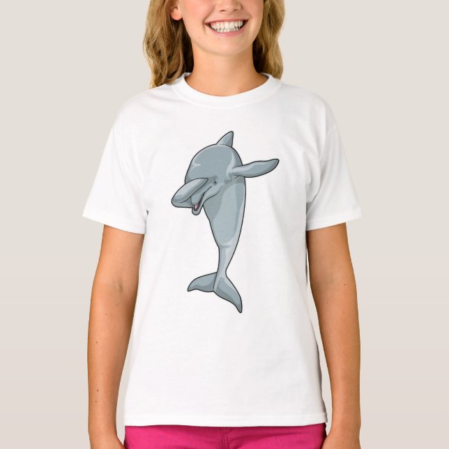 Dolphin at Hip Hop Dance Dab T-Shirt (Front)