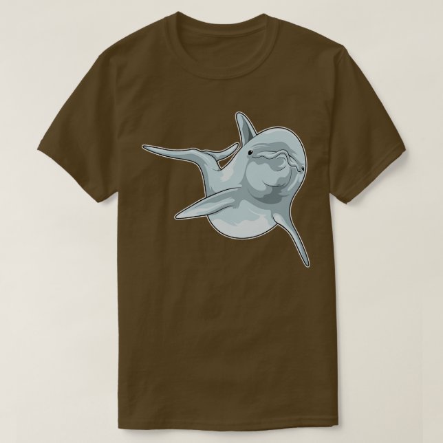 Dolphin at Swimming T-Shirt (Design Front)