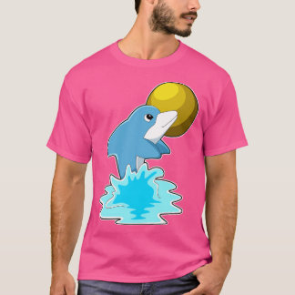 Dolphin at Swimming with Moon T-Shirt