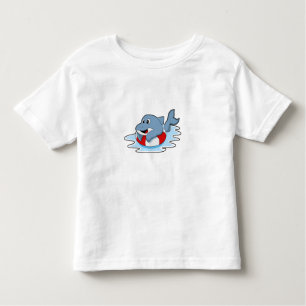 Dolphin at Swimming with Swim ring.PNG Toddler T-Shirt
