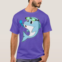 Dolphin at Swimming with Swimming goggles 1