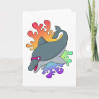 Dolphin at Swimming with Swimming goggles