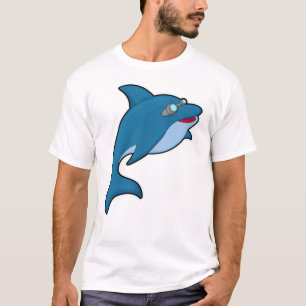 Dolphin at Swimming with Swimming goggles T-Shirt