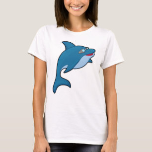 Dolphin at Swimming with Swimming goggles T-Shirt