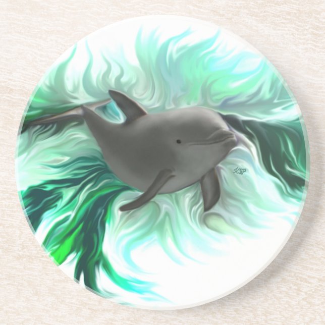 Dolphin Baby Coaster (Front)
