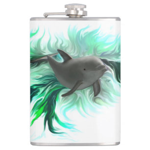 Dolphin Baby Hip Flask