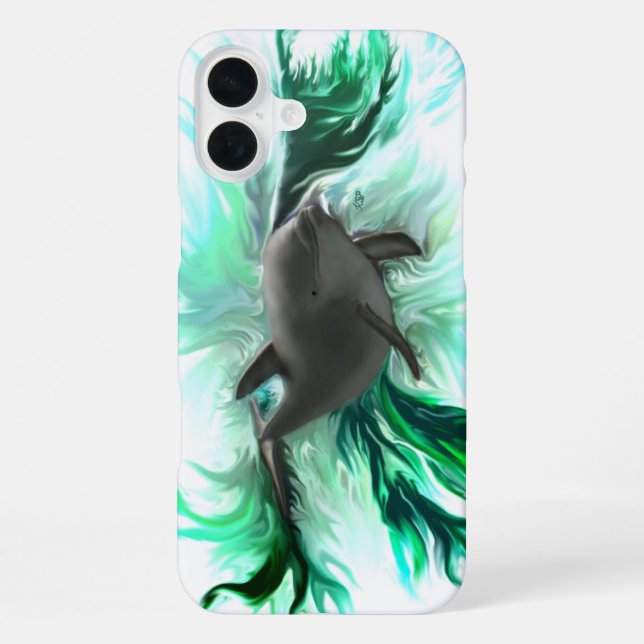 Dolphin Baby iPhone Case (Back)