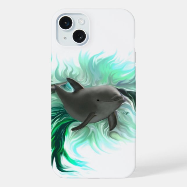 Dolphin Baby iPhone Case (Back)