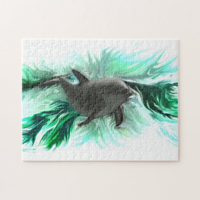 dolphin baby jigsaw puzzle (Horizontal)