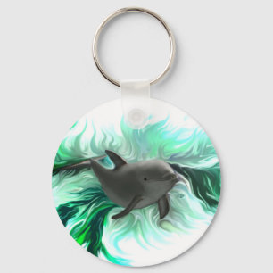 Dolphin Baby Key Ring