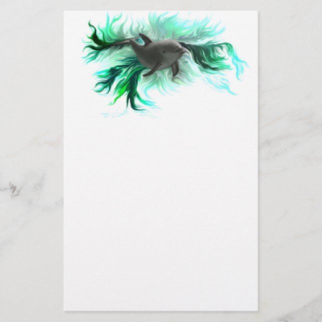 Dolphin Baby Stationery (Front)