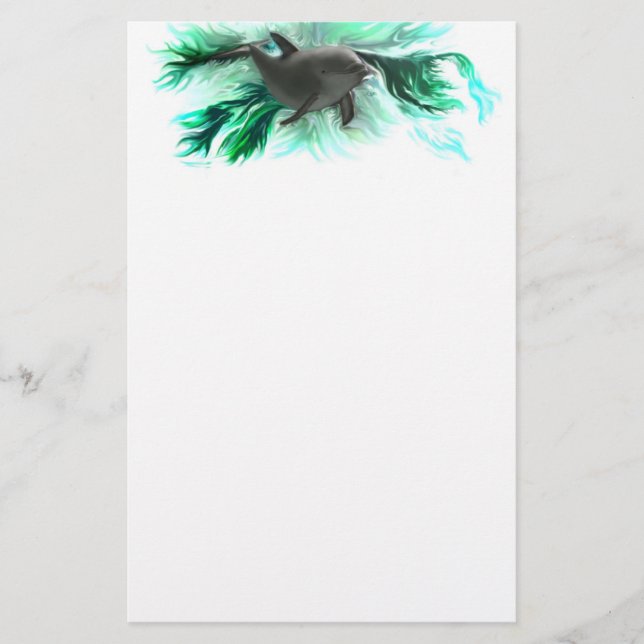 Dolphin Baby Stationery (Front)