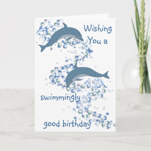 Dolphin Birthday Cards Zazzle Co Nz