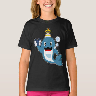 Dolphin Birthday Party hat T-Shirt