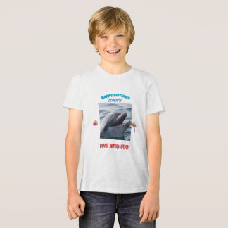 Dolphin Birthday Splash Tri-Blend Shirt