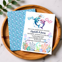 Dolphin Boy or Girl Gender Reveal Party
