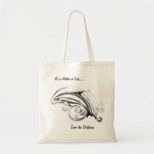 Dolphin Budget Tote Bag