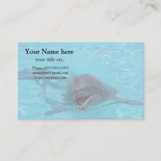 Dolphin business card, save marine animals Dolphin Card