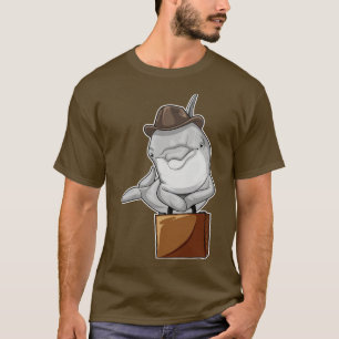 Dolphin Businessman Briefcase T-Shirt