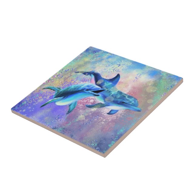 Dolphin Ceramic Tile (Side)