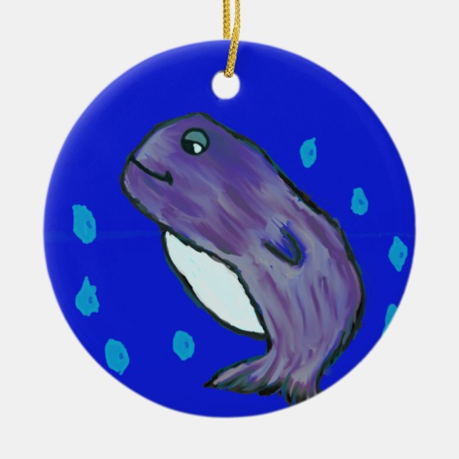 Dolphin  ceramic tree decoration (Front)