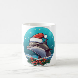 Dolphin Christmas Coffee Mug