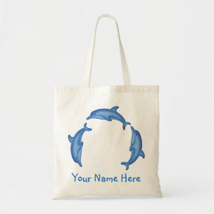 Dolphin Circle Personalised Bag