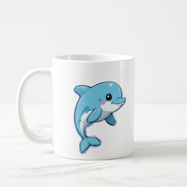 Dolphin Coffee Mug (Left)
