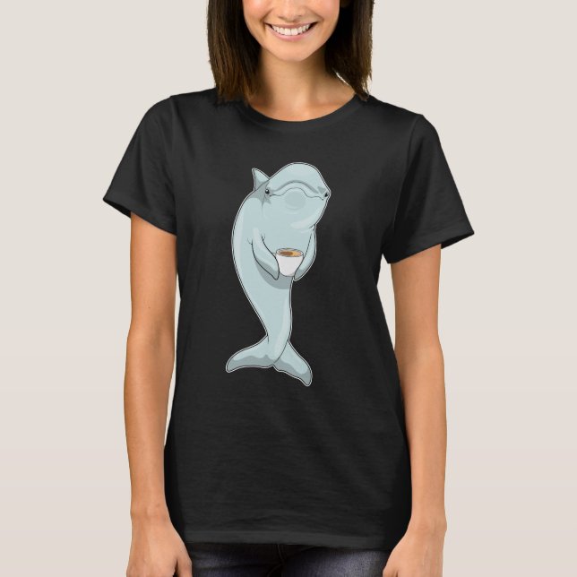 Dolphin Coffee T-Shirt (Front)