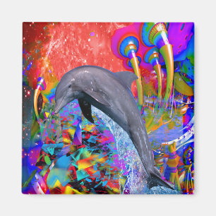 Dolphin Colour Splash Magnet