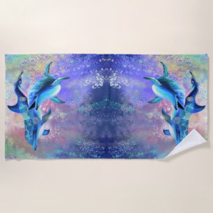 Dolphin Couple Beach Towel