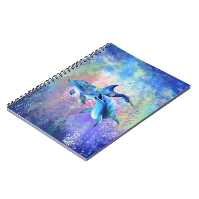 Dolphin Couple - Beautiful Notebook (Left Side)