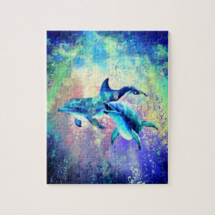 Dolphin Couple Jigsaw Puzzle