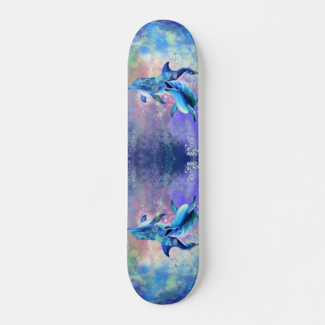 Dolphin Couple Skateboard (Front)